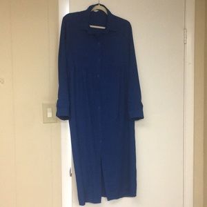 Midi button down dress